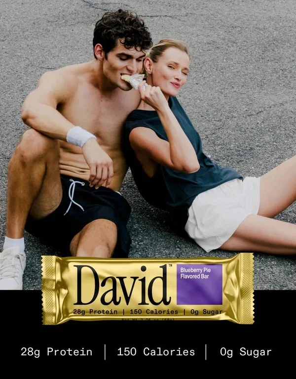 David Protein Bars (12 Bars) - Sugar-Free, High-Protein Snacks