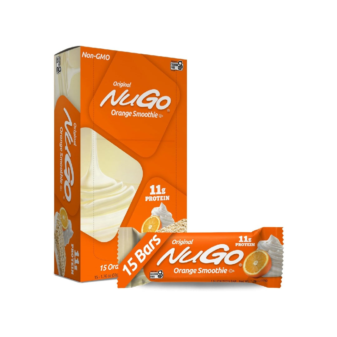 NuGo Protein Bar, Chocolate, 11g Protein, Gluten Free, 15 Count