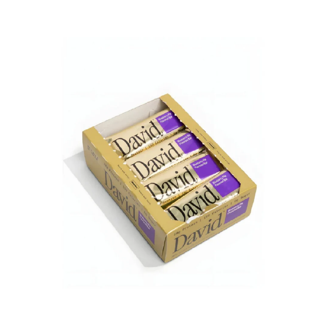 David Protein Bars (12 Bars) - Sugar-Free, High-Protein Snacks