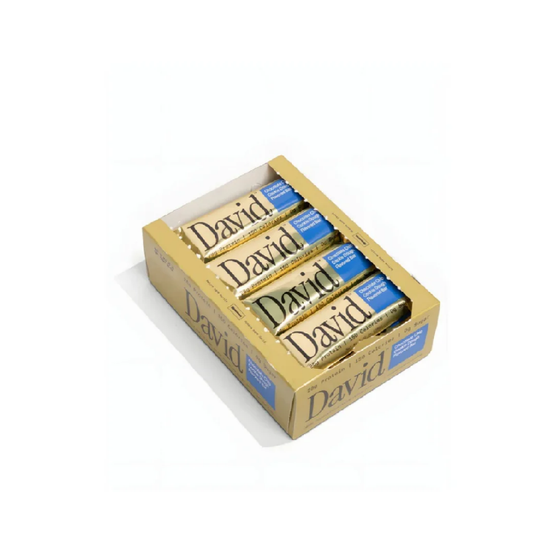 David Protein Bars (12 Bars) - Sugar-Free, High-Protein Snacks