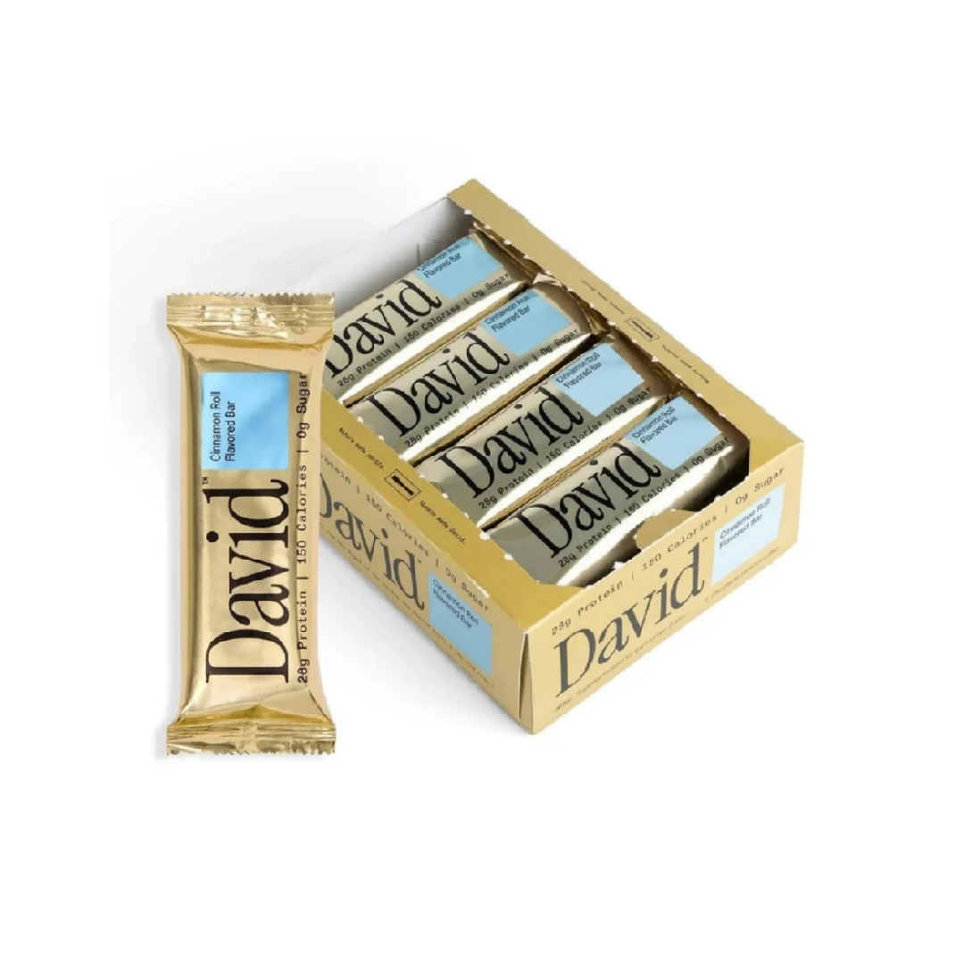 David Protein Bars (12 Bars) - Sugar-Free, High-Protein Snacks