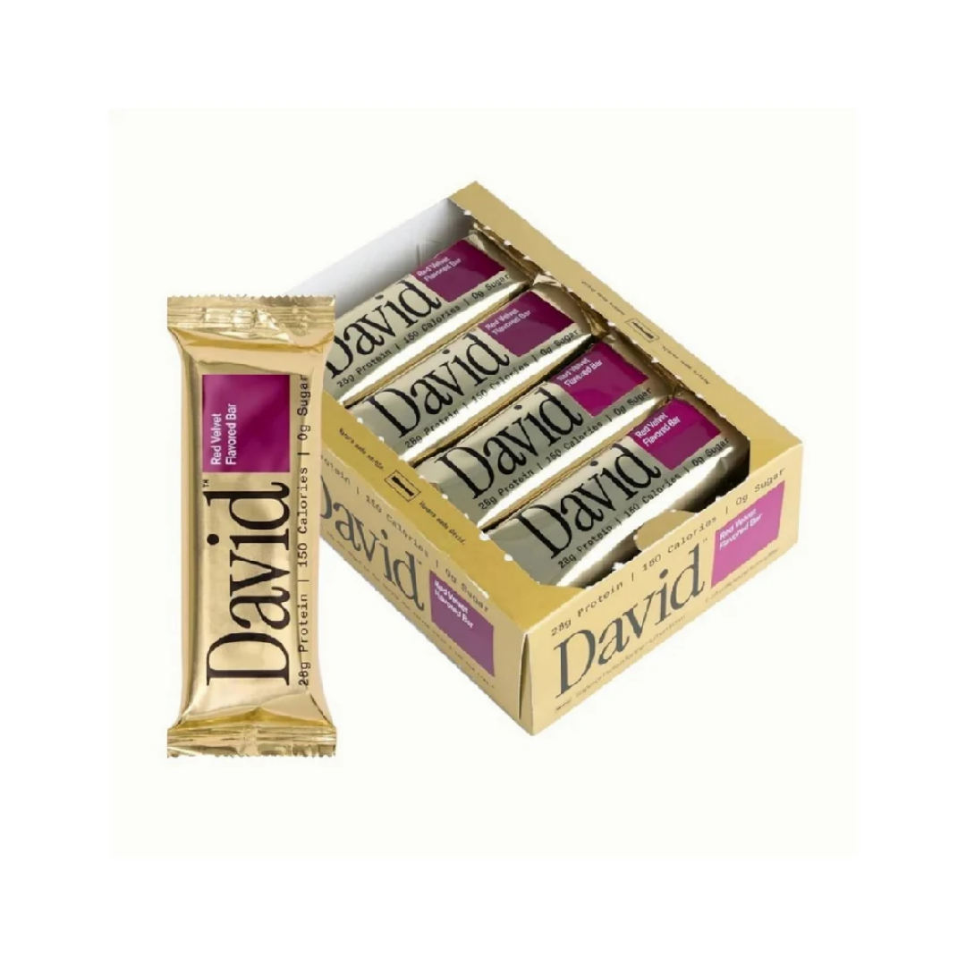 David Protein Bars (12 Bars) - Sugar-Free, High-Protein Snacks
