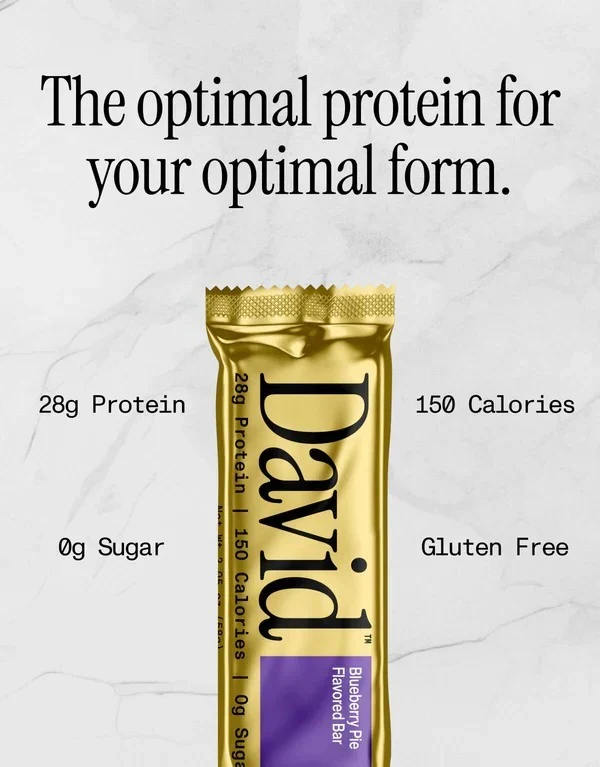 David Protein Bars (12 Bars) - Sugar-Free, High-Protein Snacks