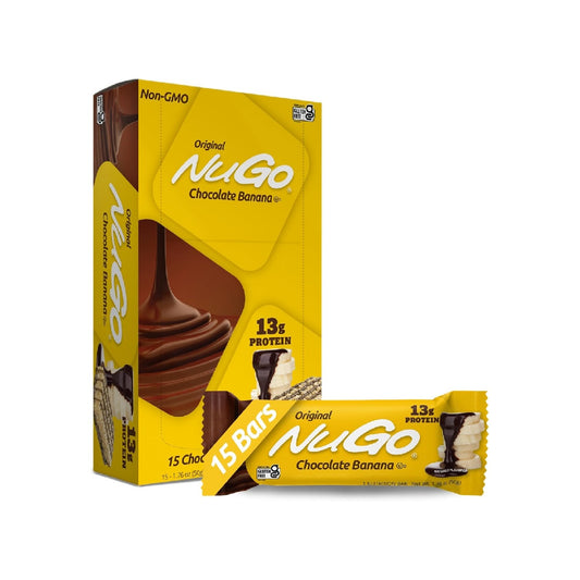 NuGo Protein Bar, Chocolate, 11g Protein, Gluten Free, 15 Count