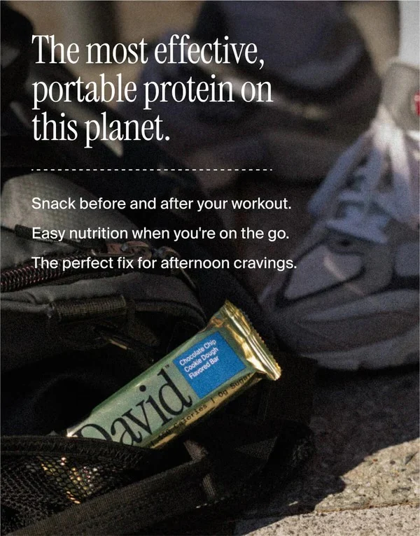 David Protein Bars (12 Bars) - Sugar-Free, High-Protein Snacks