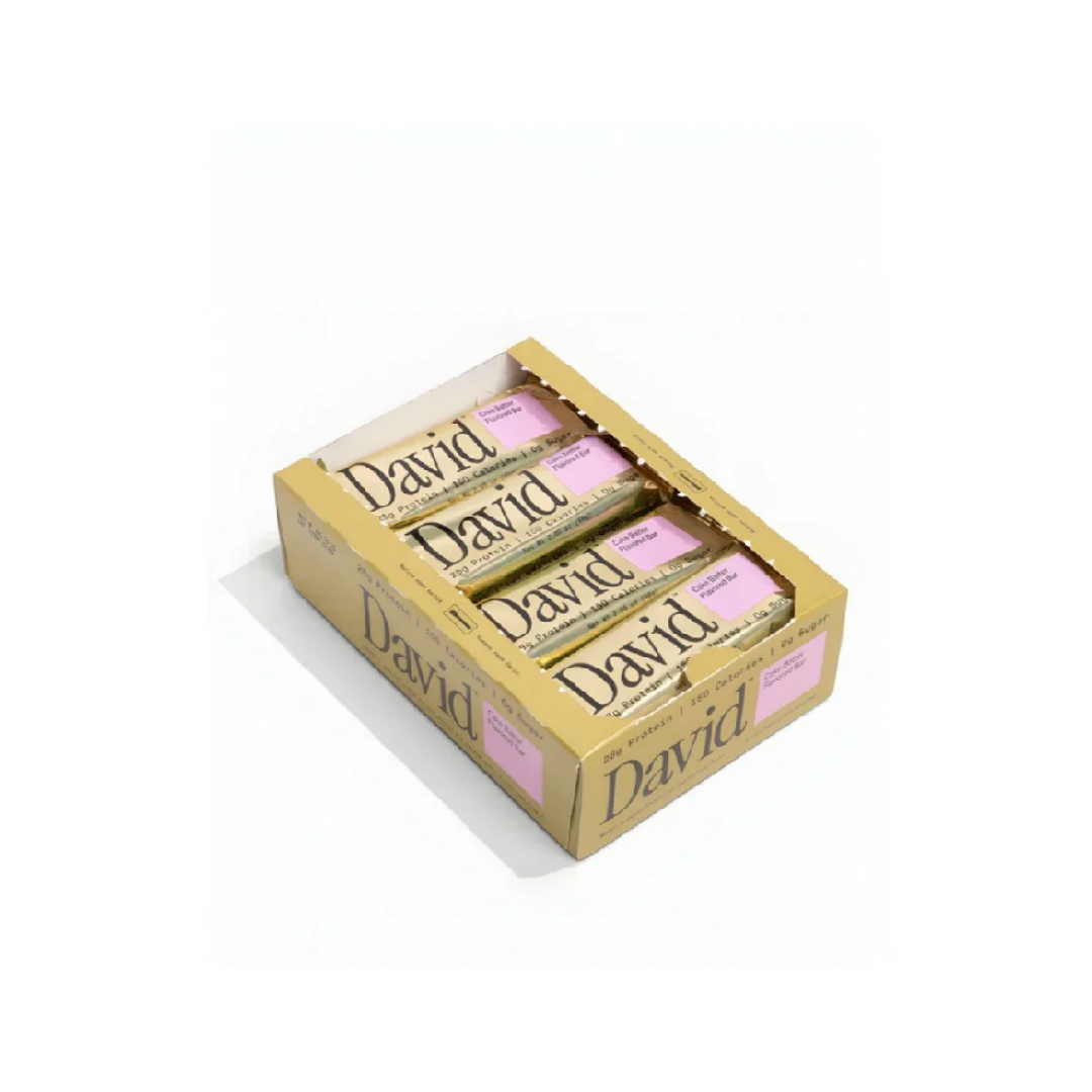 David Protein Bars (12 Bars) - Sugar-Free, High-Protein Snacks