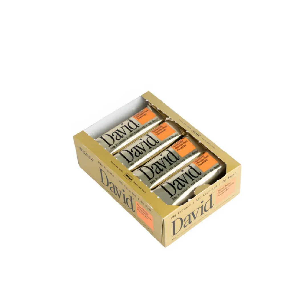 David Protein Bars (12 Bars) - Sugar-Free, High-Protein Snacks